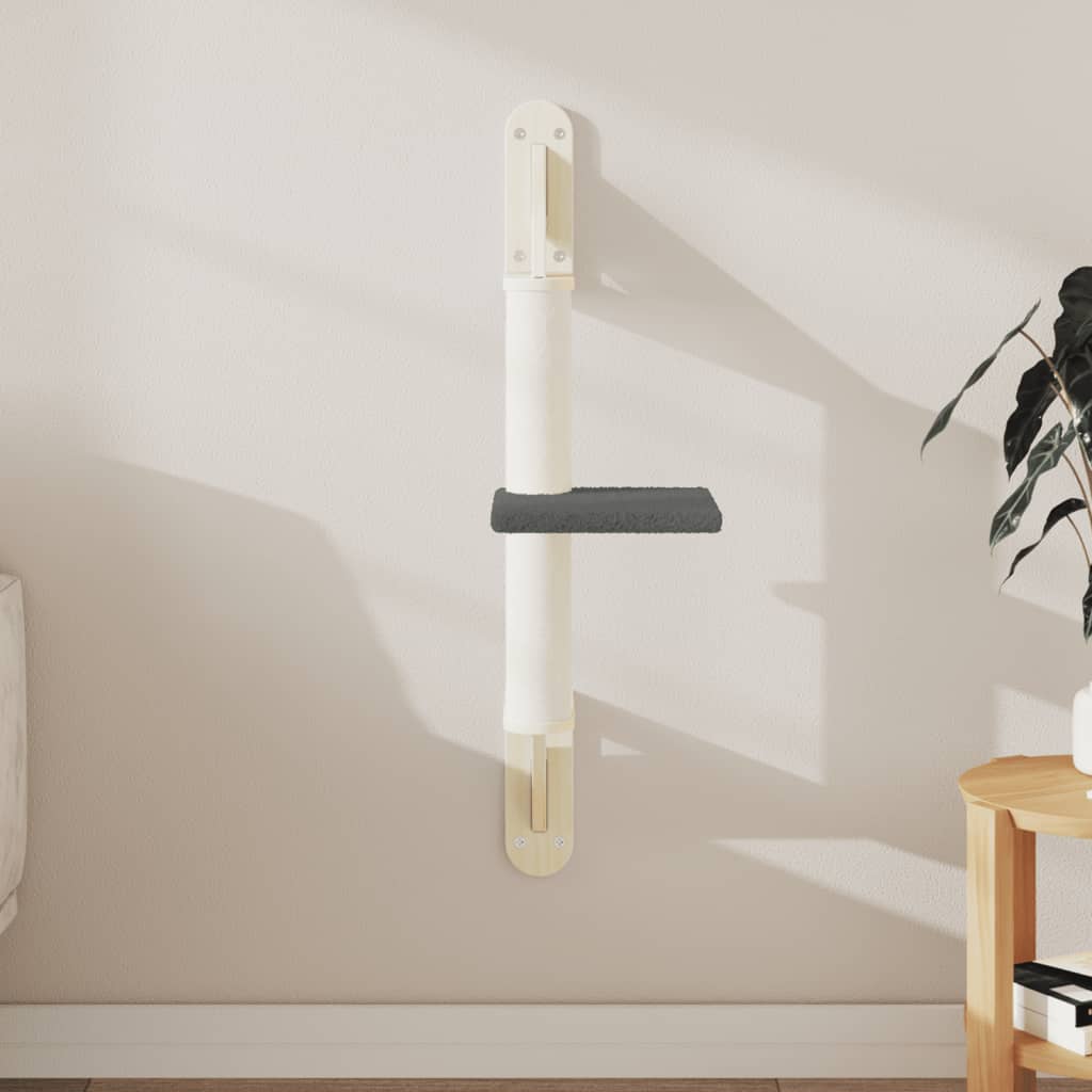 vidaXL raapimispuu seinälle tummanharmaa 85,5 cm