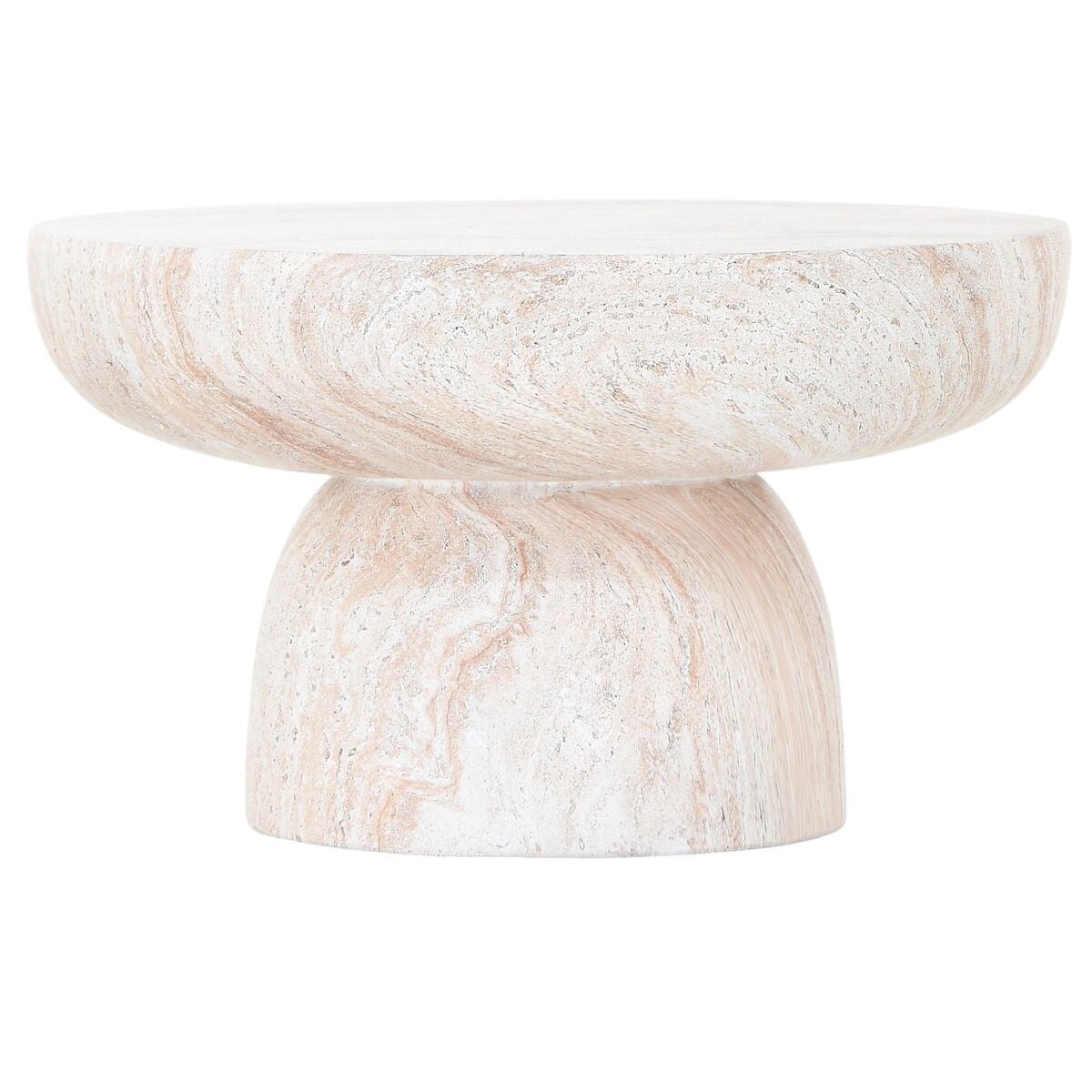 House Nordic Bonnet pyöreä sohvapöytä Ø70 cm travertine