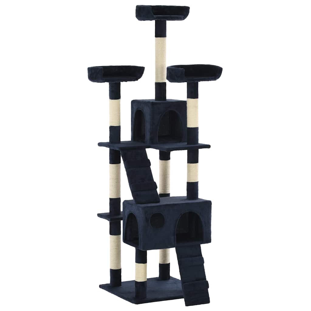 vidaXL raapimispuu sisal-pylväillä 170 cm sininen