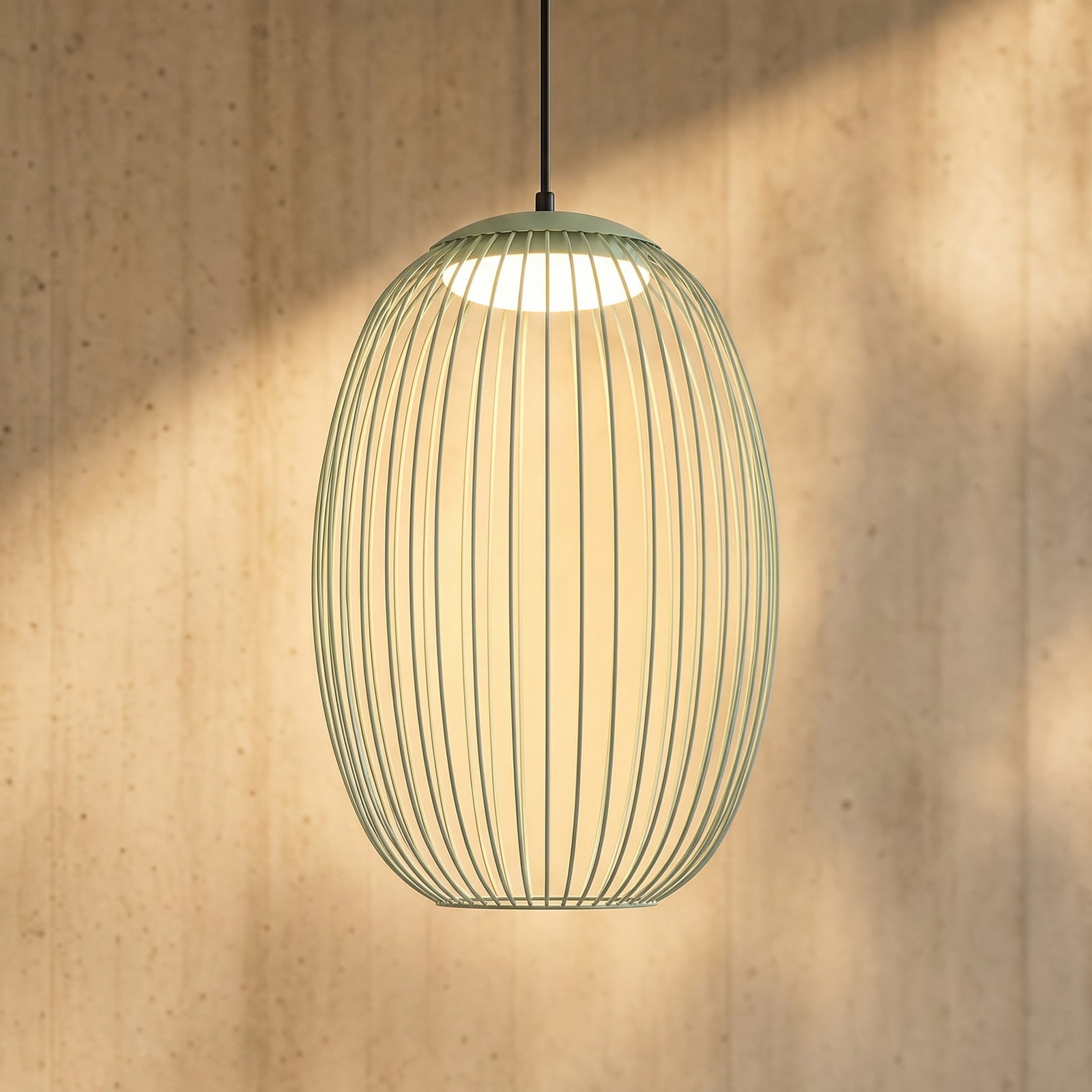 Richi LED-riippuvalaisin ulos, halkaisija 40 cm, vihreä