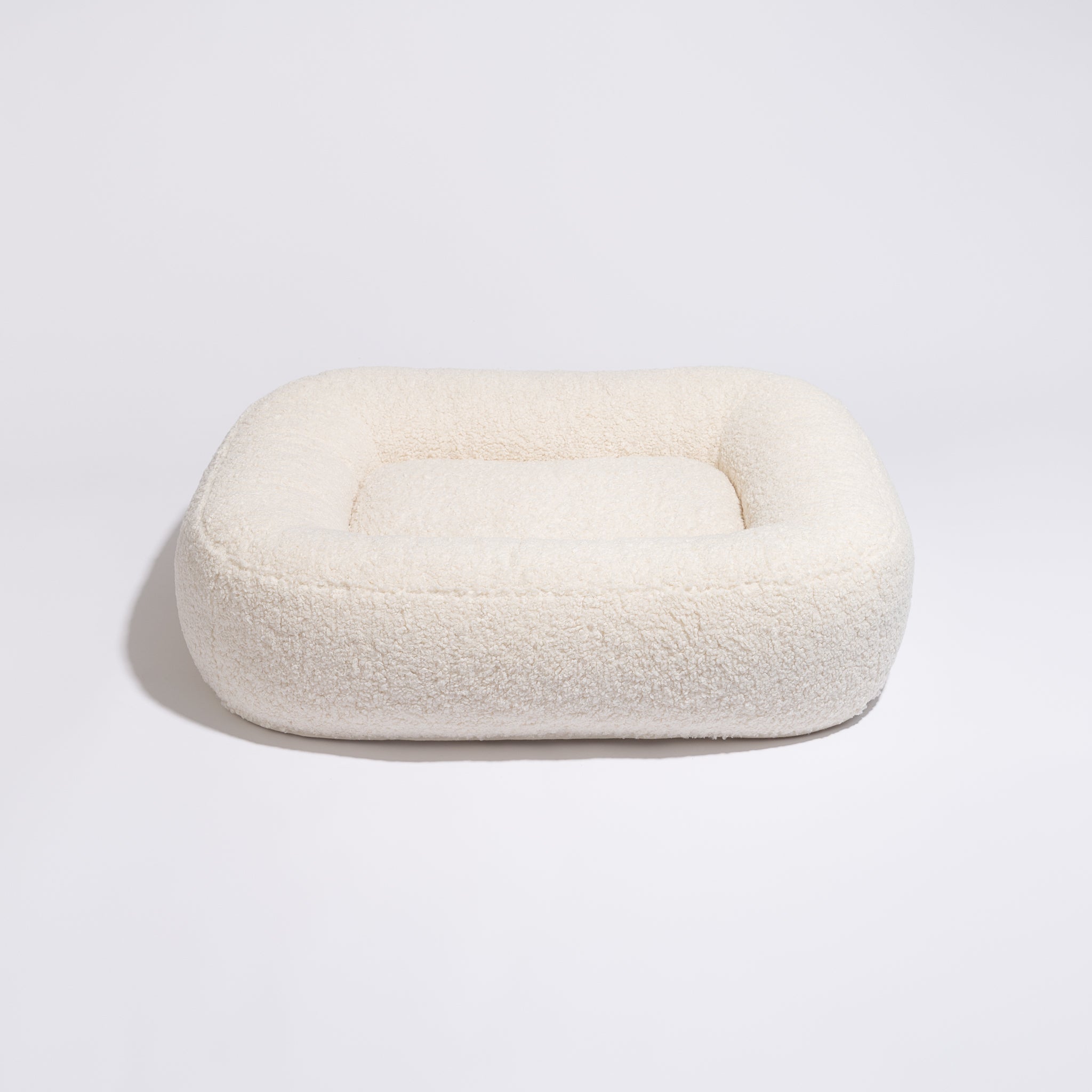 Pebble koiranpeti - Tekoturkis lammas, Off-White / S