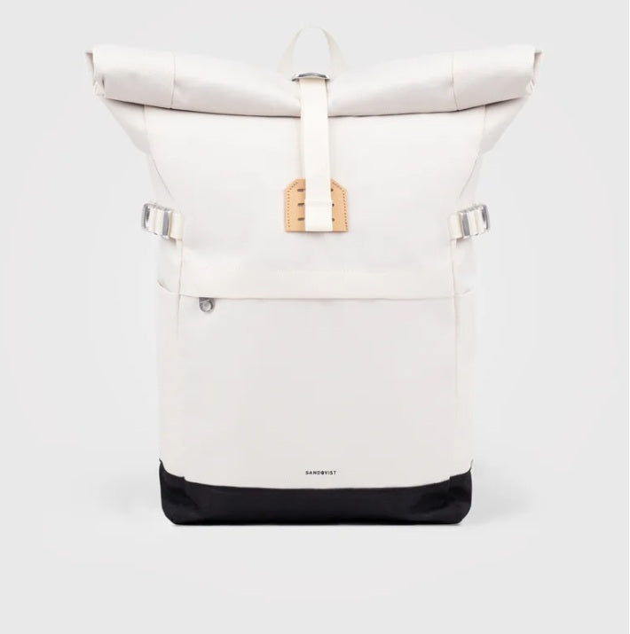 Sandqvist Icon Rolltop Backpack 14'', beige