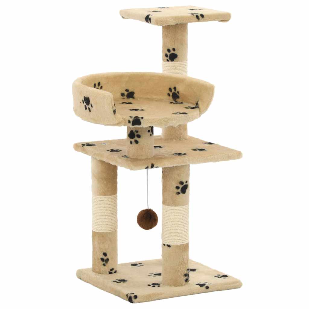 vidaXL raapimispuu sisal-pylväillä 65 cm beige