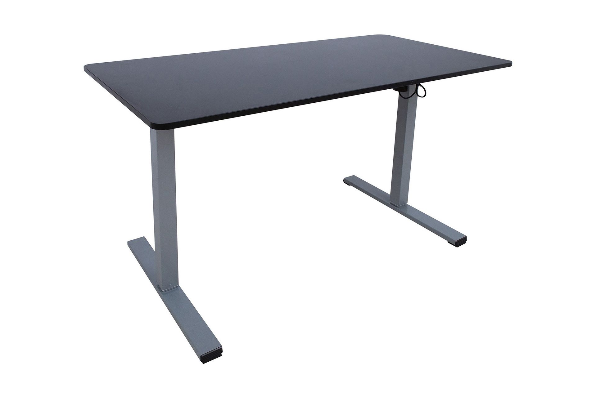 Työpöytä Ergo Optimal 1-moottorilla 120x60 cm Musta/Harmaa