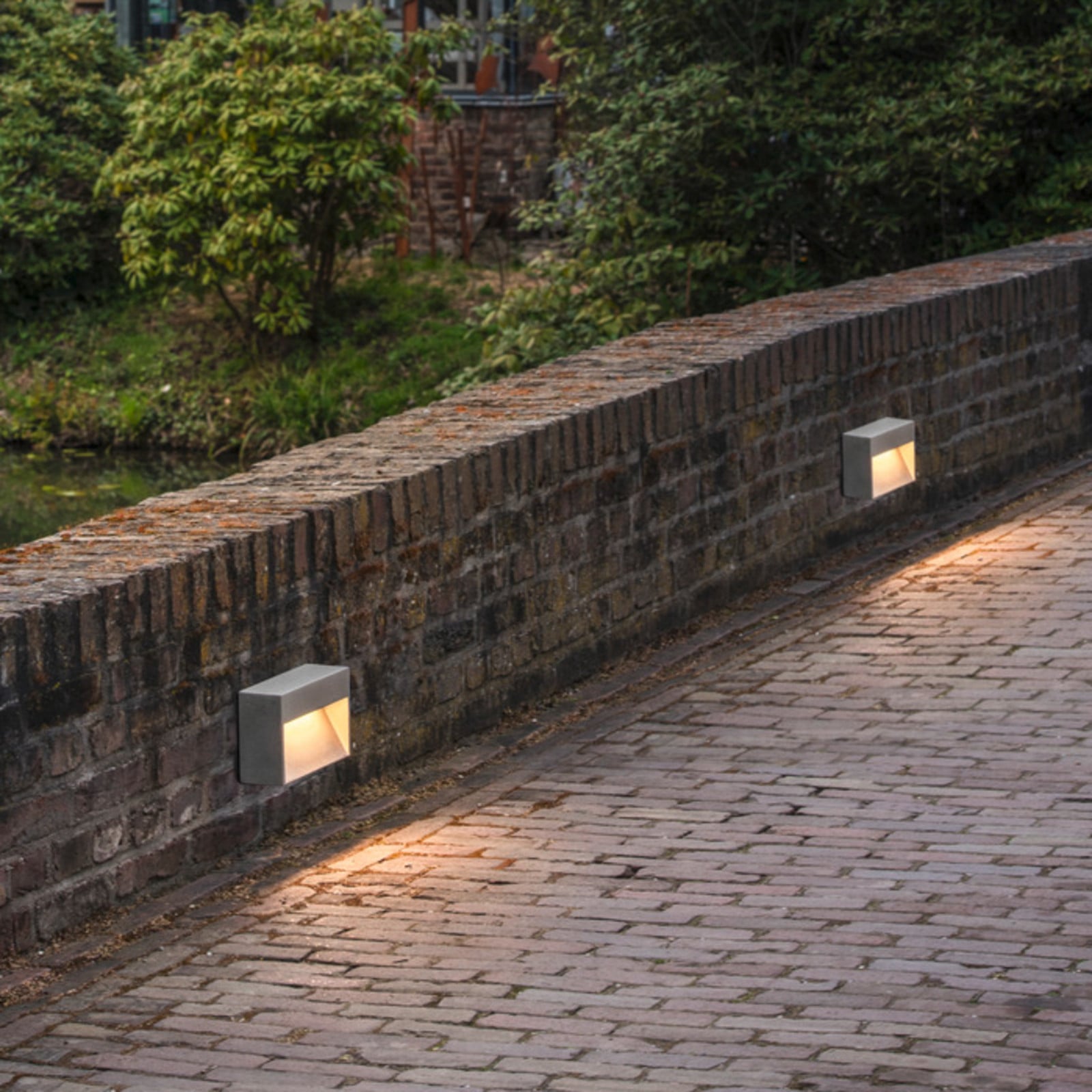 Concreto LED ulkoseinävalaisin M IP65 vaaleanharmaa - SLV - Moderni - Betoni - Kulmikas