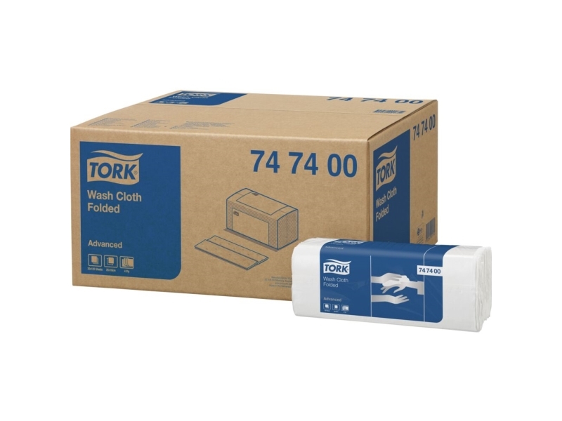 Paperinen pesulappu Tork Advanced 4-kertainen 19x25cm (2400 kpl)