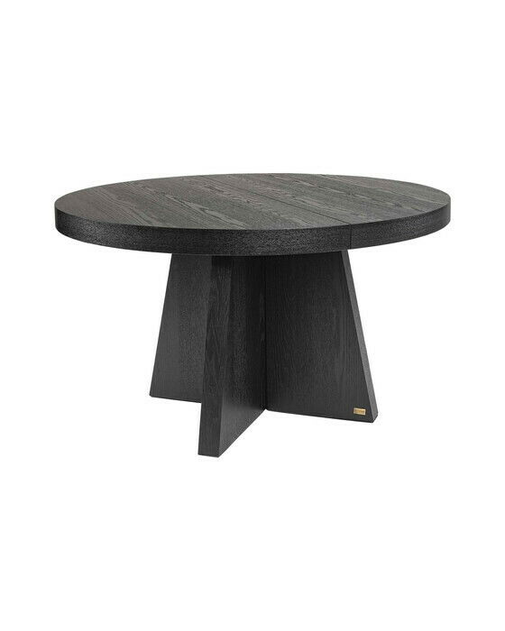 Jatkettava Trent- ruokapöytä musta 130–250x130 cm