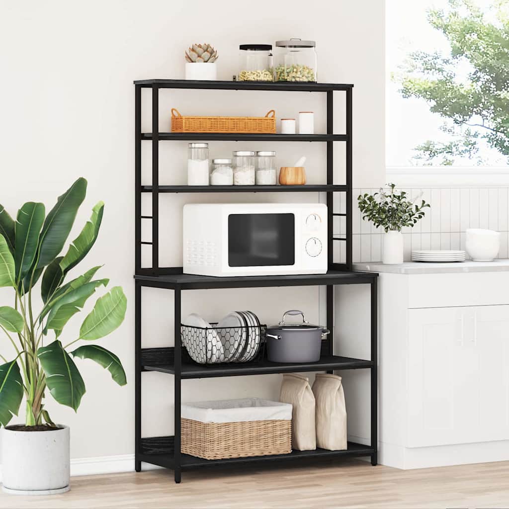 vidaXL Keittiöhylly 5 tasoa 100 x 40 x 168 cm Tekninen puu